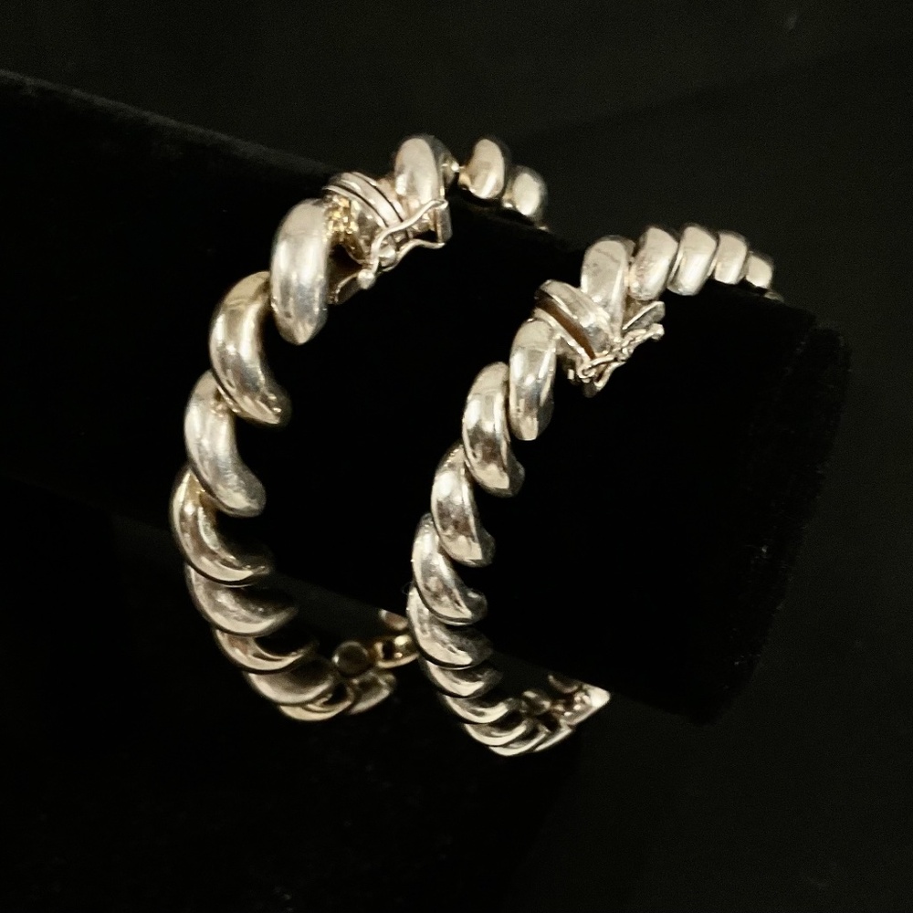 San Marco Couples Bracelet set  Sterling  Silver  Italy  c1970s